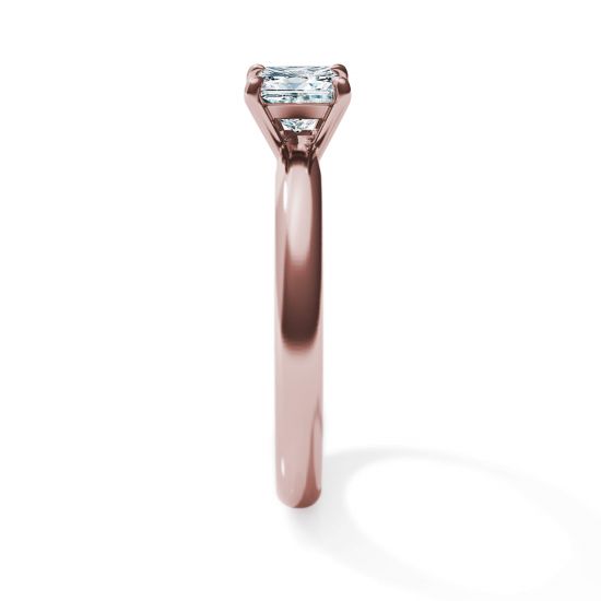 Bague de fiançailles diamant taille princesse, More Image 1