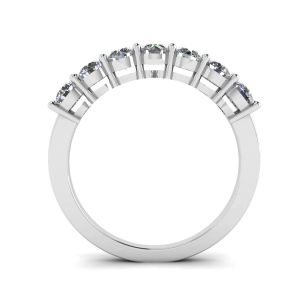 Bague diamant sept pierres éternelles en or blanc 18 carats - Photo 1