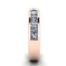 Bague Eternity Diamant Taille Princesse Or Rose, Image 3