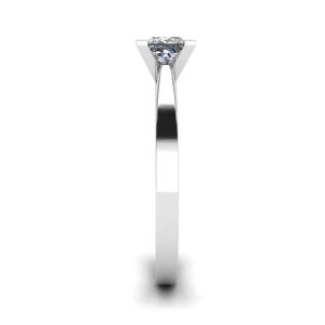 Bague en diamant taille princesse de style futuriste - Photo 2