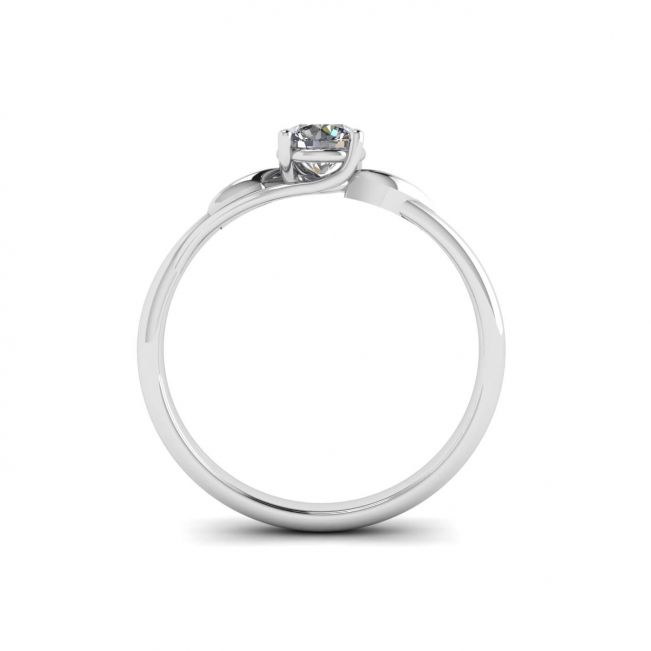 Bague de fiançailles en diamant inspiré de la nature - Photo 1
