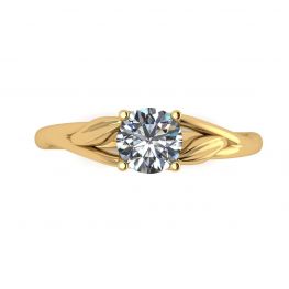 Bague de fiançailles en diamant inspiré de la nature