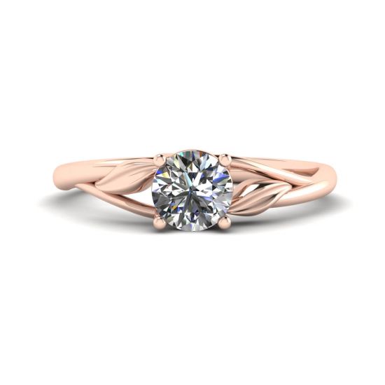Bague de fiançailles en diamant inspiré de la nature, Agrandir l'image 1