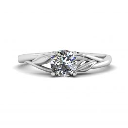 Bague de fiançailles en diamant inspiré de la nature