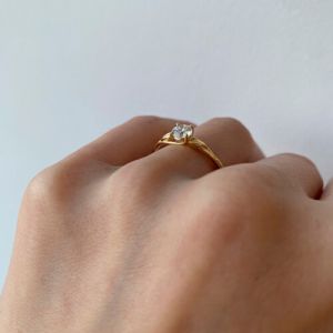 Bague de fiançailles en diamant inspiré de la nature - Photo 2