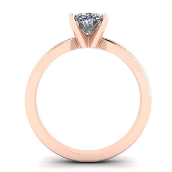 Bague Diamant Ovale Or Rose, More Image 0