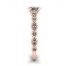 Bague Diamant Ovale Style Romantique Or Rose, Image 3