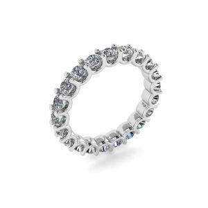 Anneau de diamants au design élégant d'éternité - Photo 3