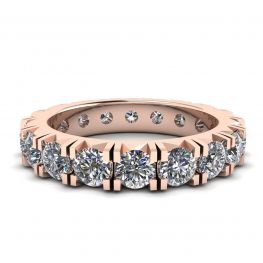 Bague Eternity Diamond 3 carats en or rose 18 carats