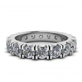 Bague Eternity Diamond 3 carats en or blanc 18 carats