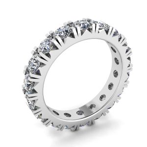 Bague Eternity Diamond 3 carats en or blanc 18 carats - Photo 3