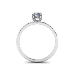 Bague Diamant Ovale - Photo 1