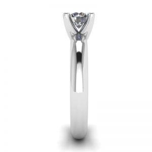 Solitaire Diamant Bague V-forme - Photo 2