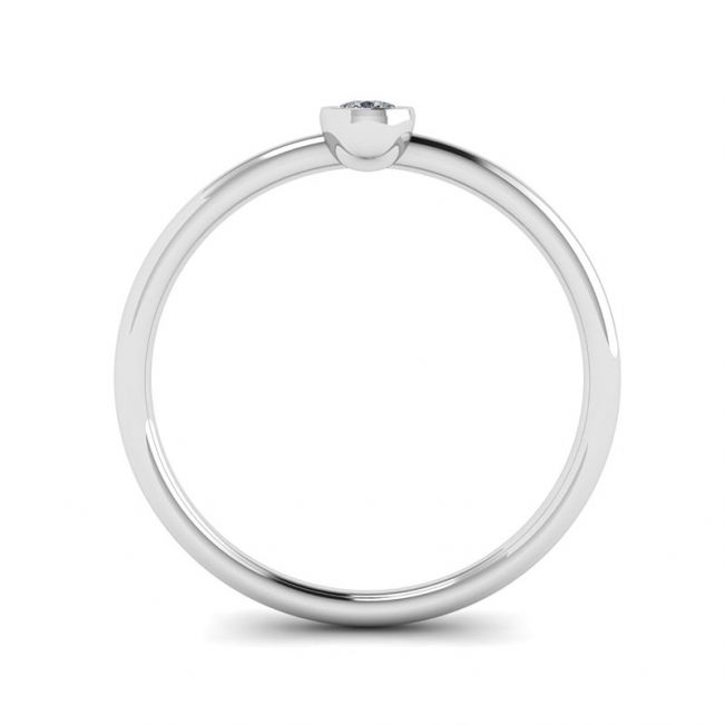 Petite Bague Diamant Poire La Promesse - Photo 1