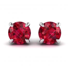 Boucles d'oreilles en saphir avec halo de diamants amovible