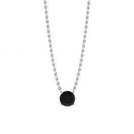 Collier diamant solitaire classique sur chaîne fine