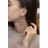 Boucles d'Oreilles Longues avec Perles de Mer - Collection Ruban, Image 2