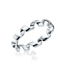 Bague en Or Blanc 18K - Collection Ruban