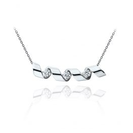 Collier Smile avec 0.99 cts de Diamants - Collection Ruban Collier Smile avec 0.99 cts de Diamants - Collection Ruban