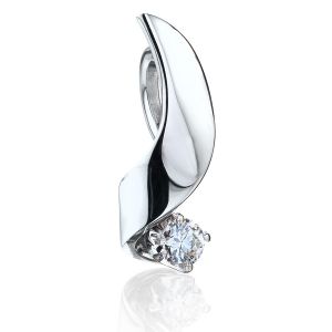 Pendentif avec Diamant de 3 mm - Collection Ruban - Photo 2