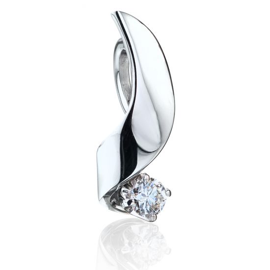 Pendentif avec Diamant de 3 mm - Collection Ruban,  Agrandir l'image 3